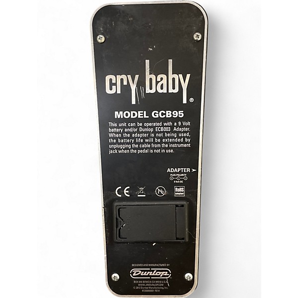 Used Dunlop 95Q Cry Baby Wah Effect Pedal
