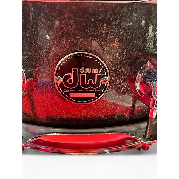 Used DW 14X4 Performance Series Snare BLACK SPARKLE Drum