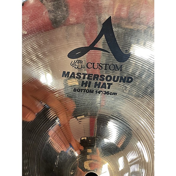 Used Zildjian 14in A Mastersound Hi Hat Pair Cymbal