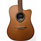 Used Lag Guitars THV10DCE Natural Acoustic Electric Guitar thumbnail