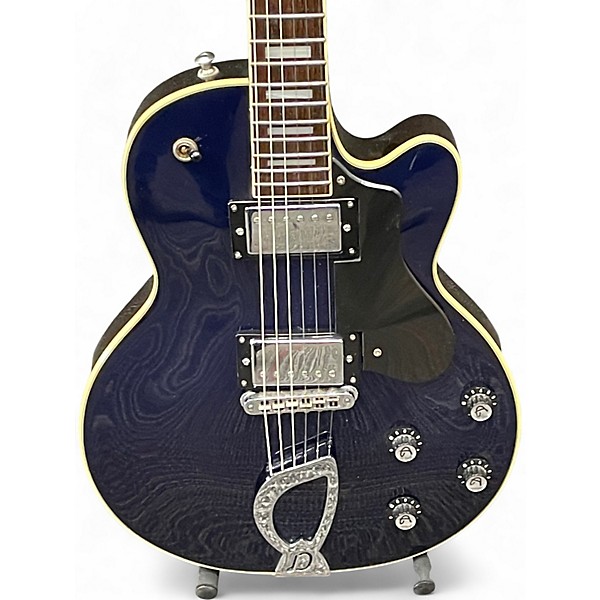 Used DeArmond M75 Blue Solid Body Electric Guitar