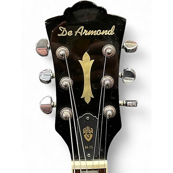 Used DeArmond M75 Blue Solid Body Electric Guitar