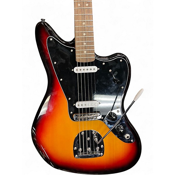 Used Squier AFFINITY SERIES JAGUAR 3 Color Sunburst Solid Body Electric Guitar