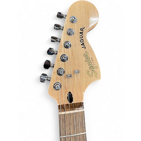 Used Squier AFFINITY SERIES JAGUAR 3 Color Sunburst Solid Body Electric Guitar