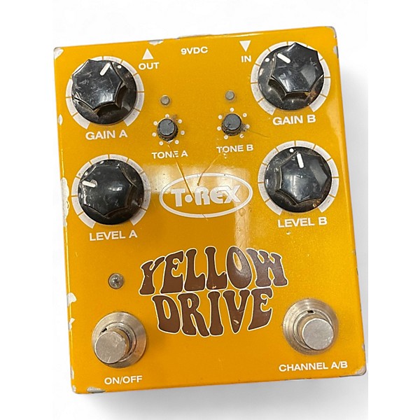 Used T-Rex Engineering Yellow Drive Distortion Effect Pedal