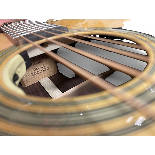 Used Martin OM28LRB W/ LR Baggs Anthem Natural Acoustic Electric Guitar