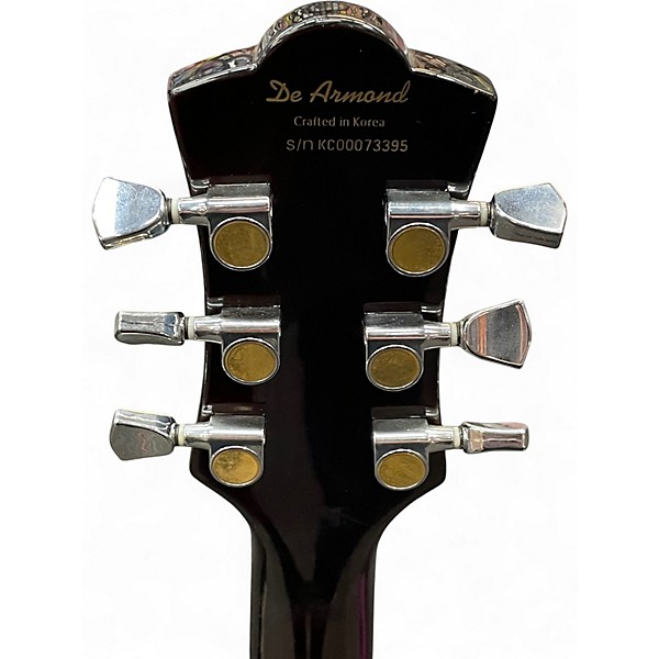 Used DeArmond M75 Brown Sunburst Solid Body Electric Guitar