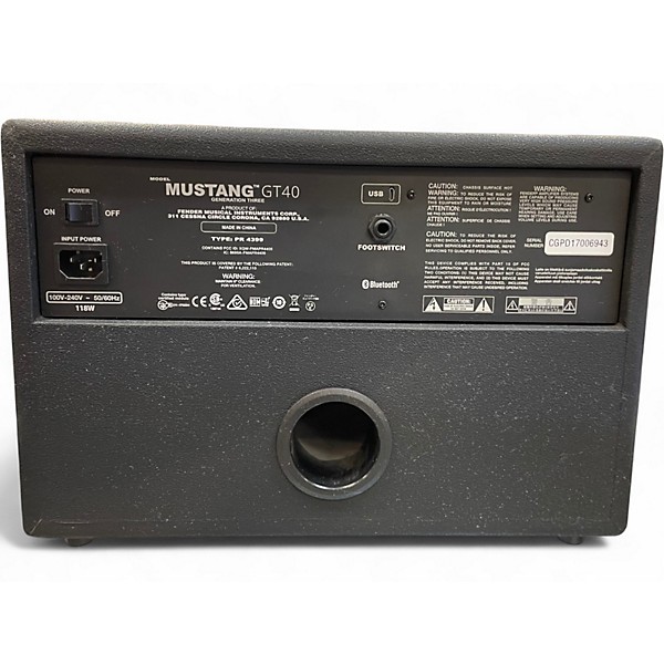 Used Fender GT40 Guitar Combo Amp