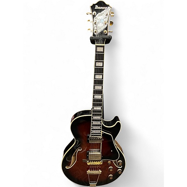 Used Ibanez AG95 Artcore Expressionist DARK BROWN SUNBURST Hollow Body Electric Guitar