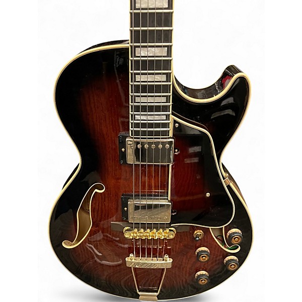 Used Ibanez AG95 Artcore Expressionist DARK BROWN SUNBURST Hollow Body Electric Guitar