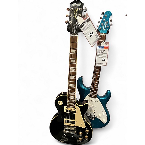 Used Epiphone Les Paul Standard Black Solid Body Electric Guitar