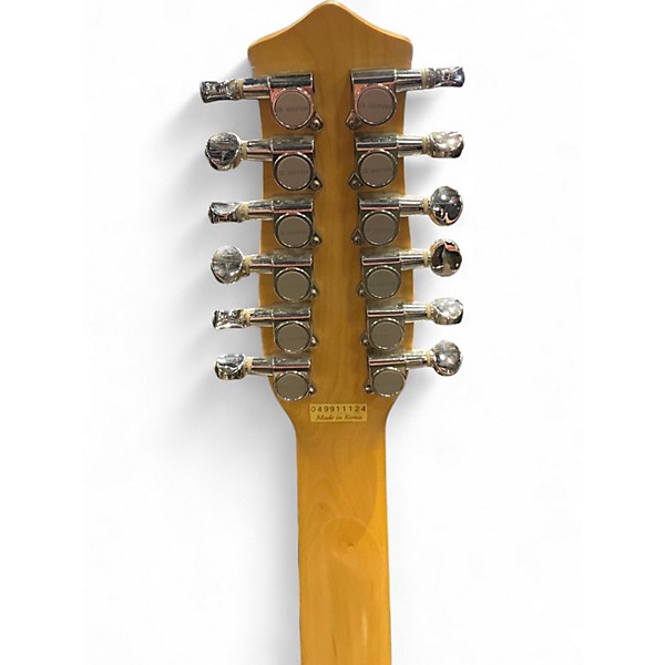 Used Danelectro 12SDC 12-String Black and White Solid Body Electric Guitar