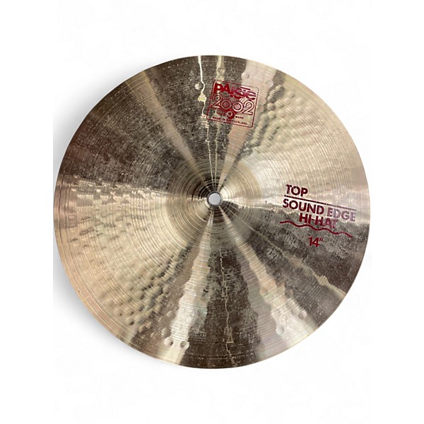 Used Paiste 14in 2002 Sound Edge Hihats Cymbal