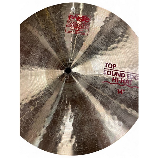 Used Paiste 14in 2002 Sound Edge Hihats Cymbal