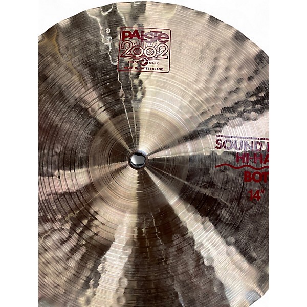 Used Paiste 14in 2002 Sound Edge Hihats Cymbal