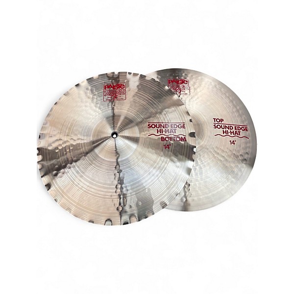 Used Paiste 14in 2002 Medium Hi Hat Pair Cymbal