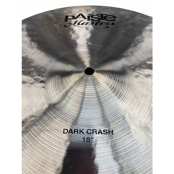 Used Paiste 18in masters dark crash Cymbal