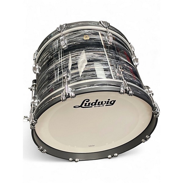 Used Ludwig 5 Piece Classic Maple Black Drum Kit