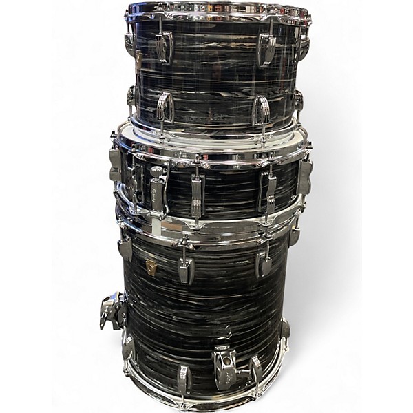 Used Ludwig 5 Piece Classic Maple Black Drum Kit