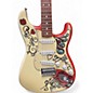 Used Fender Jimi Hendrix Monterey Stratocaster Olympic White Solid Body Electric Guitar
