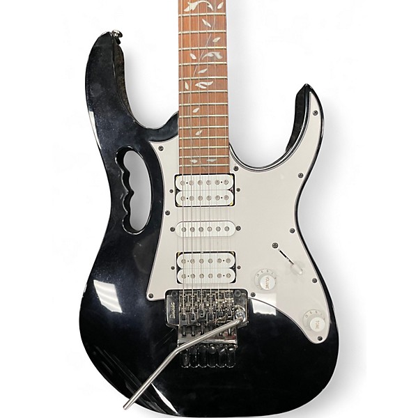 Used Ibanez JEMJR Black Solid Body Electric Guitar