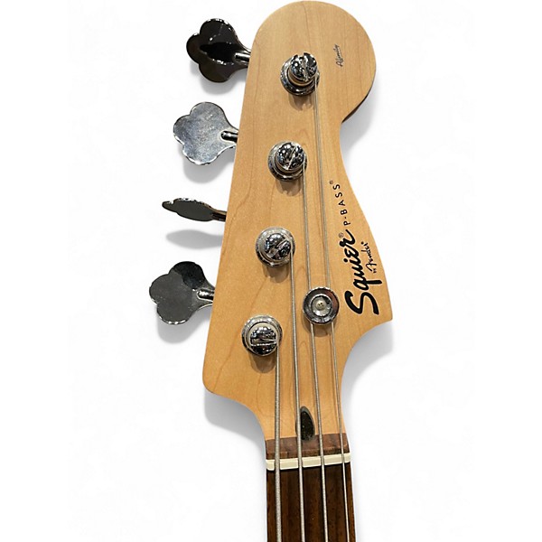 Used Squier Affinity Precision Bass Black Electric Bass Guitar