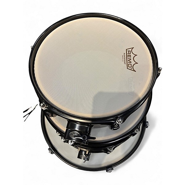 Used Pearl 5 Piece Rhythm Black and Silver Drum Kit