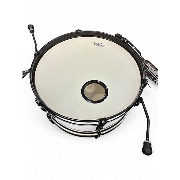 Used Pearl 5 Piece Rhythm Black and Silver Drum Kit