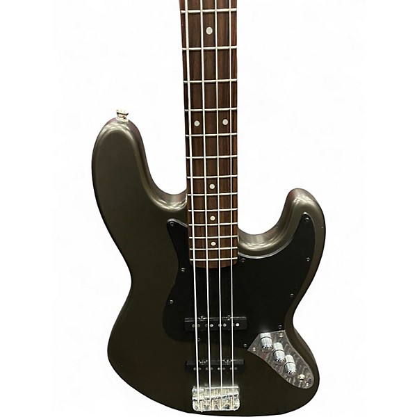 Used Squier STANDARD JAZZ BASS GREY Electric Bass Guitar