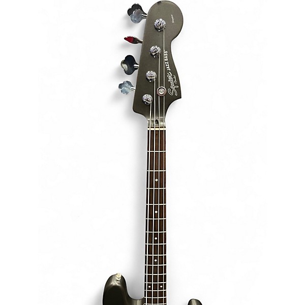 Used Squier STANDARD JAZZ BASS GREY Electric Bass Guitar