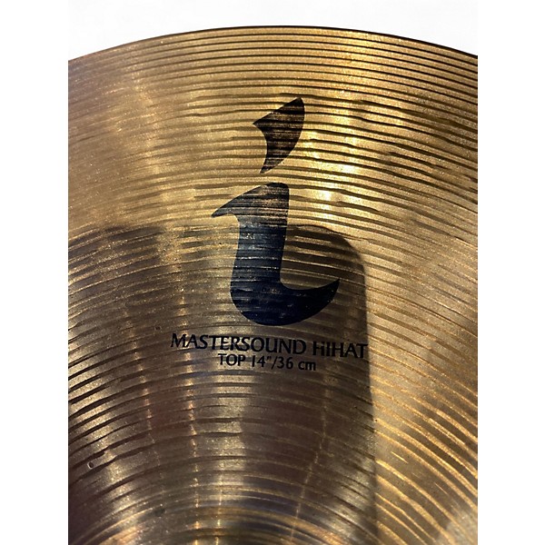 Used Zildjian 14in Mastersound Hi Hat Pair Cymbal