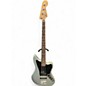 Used Fender Jaguar Bass Silver Electric Bass Guitar thumbnail