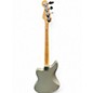 Used Fender Jaguar Bass Silver Electric Bass Guitar