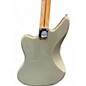 Used Fender Jaguar Bass Silver Electric Bass Guitar