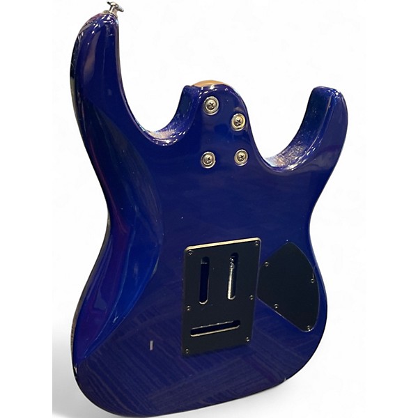 Used Ibanez GRX70QAL Transparent Blue Burst Electric Guitar