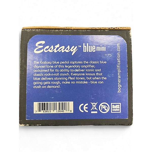 Used Bogner Ecstacy Mini Blue Pedal Effect Pedal