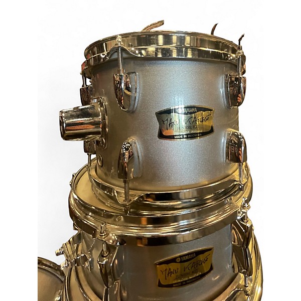 Used Yamaha 4 Piece Manu Katche Jr Silver Drum Kit