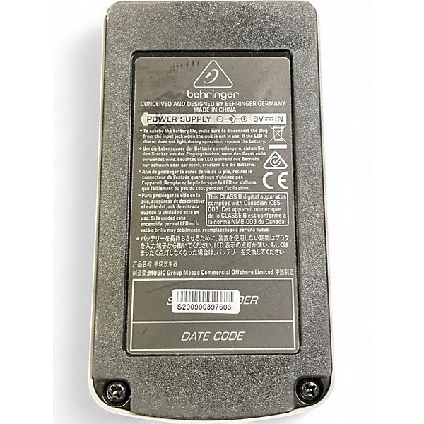 Used Behringer UO300 Ultra Octaver Effect Pedal