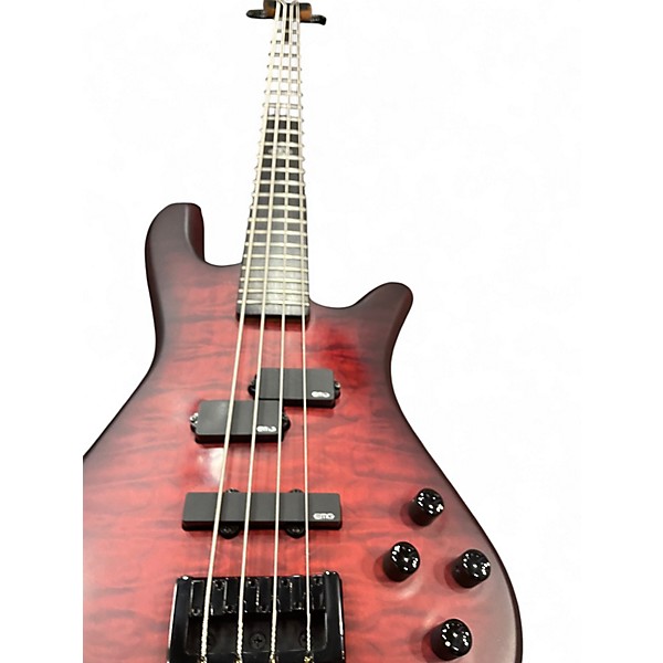 Used Spector NS PULSE 2 TRANS RED MATTE Electric Bass Guitar