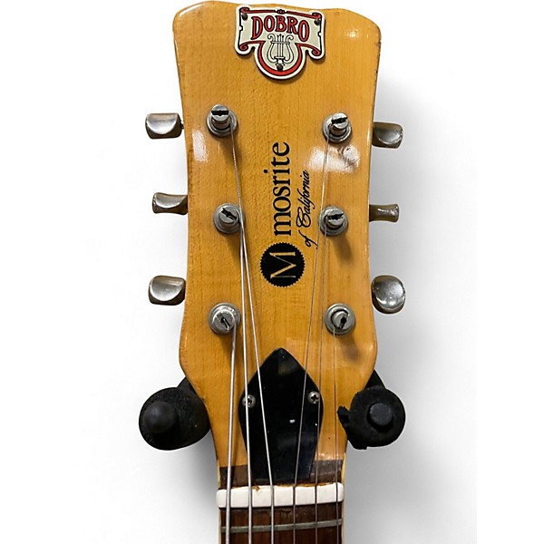 Used Mosrite D100 Trans Red Resonator Guitar