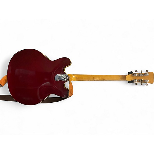 Used Mosrite D100 Trans Red Resonator Guitar