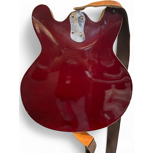 Used Mosrite D100 Trans Red Resonator Guitar