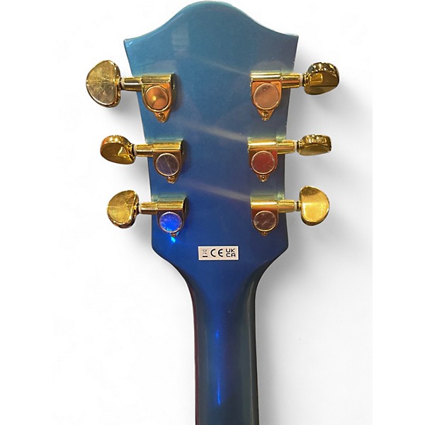 Used Gretsch Guitars CAT CB 3PU Blue Hollow Body Electric Guitar