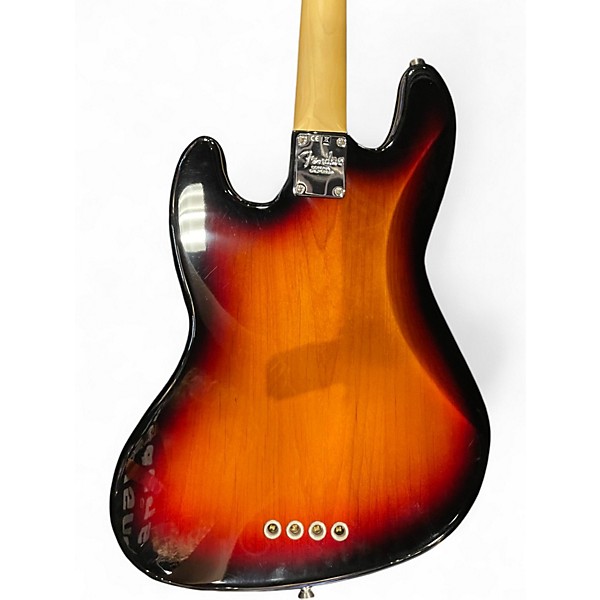 Used Fender American Standard Jazz Bass 2 Color Sunburst Electric Bass Guitar