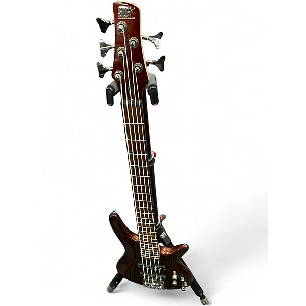 Used Ibanez SR305 5 String RED Electric Bass Guitar