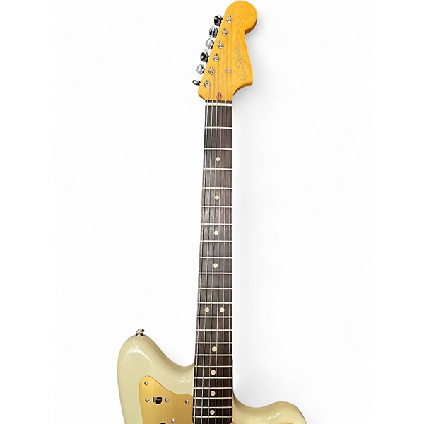 Used Squier J Mascis Jazzmaster Cream Solid Body Electric Guitar