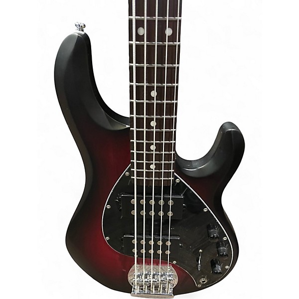 Used Sterling by Music Man Ray5HH 5 String RED BURST Electric Bass Guitar
