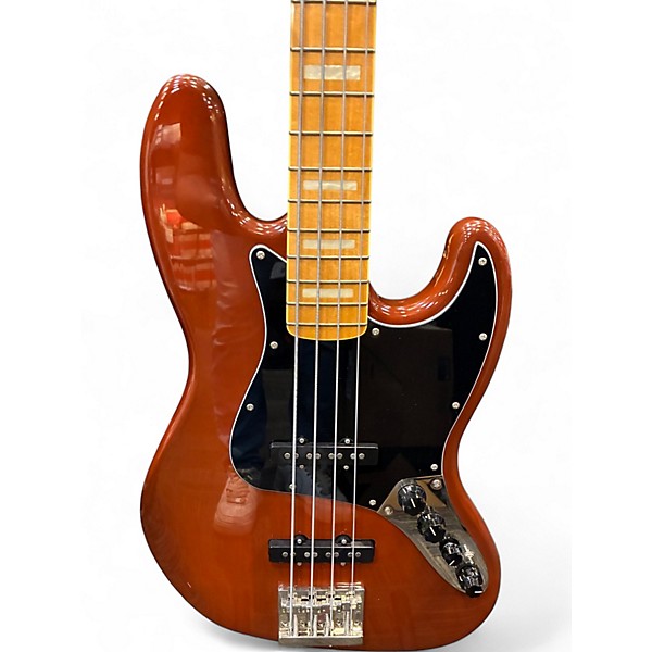 Used Fender SQUIER CLASSIC VIBE 70S JAZZ  Brown Electric Bass Guitar