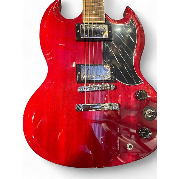 Used Epiphone SG TRIBUTE Crimson Red Trans Solid Body Electric Guitar