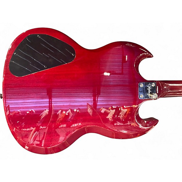 Used Epiphone SG TRIBUTE Crimson Red Trans Solid Body Electric Guitar